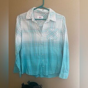 Girls Justice Button Up Top Size 14